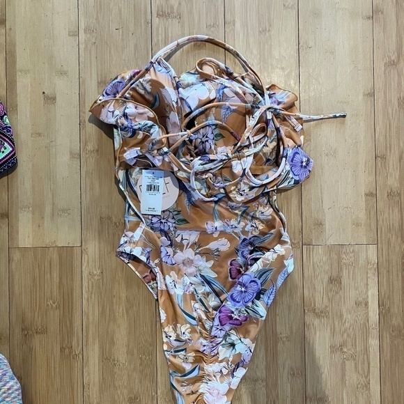 Power 2 The Flower Farrah Floral Ruffle Swimsuit - Picture 4 of 5